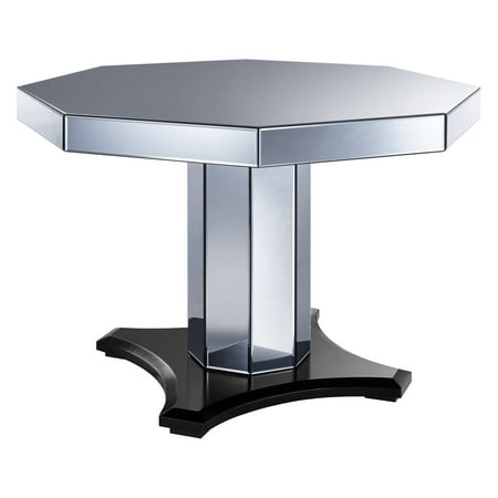 Accentrics Home Smoked Mirrored Octagon Dining Table