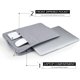 thumbnail image 4 of Funda para portátil gris de 16 pulgadas Funda para portátil compatible con 16 pulgadas, funda para ordenador con asa y bolsillo, 4 of 5