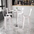 thumbnail image 4 of 23.75'' Square Adjustable Height White Wood Table (Adjustable Range 33'' - 40.5''), 4 of 5