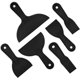 thumbnail image 1 of 6 Pcs Plastic Putty Knife Set, Putty Spatula Drywall Patch Scraper Knives, Wallpaper Paint Scraper Spatula for Wall Spackling Patching Painting Spreading Drywall Spackle Mud, 1.5" 2" 3" 4" 6" 8", 1 of 5