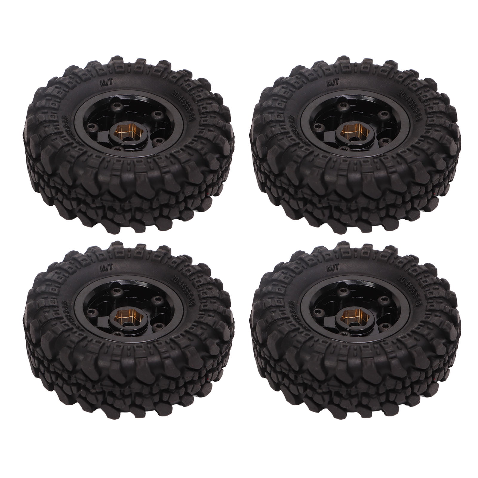 TREETDOBV 4pcs 1 Pouce RC Pneus, Laiton Moyeu De Roue en Caoutchouc RC Voiture Pneus pour TREETDOBV 4pcs 1 Pouce RC Pneus, Laiton Moyeu De Roue en Caoutchouc RC Voiture Pneus pour