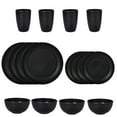 thumbnail image 1 of QJUHUNG 16 Pack Wheat Straw Dinnerware Sets Dishwasher Microwave Safe Dishes Set  Unbreakable Lightweight Plastic Cup Plates and Bowls Sets Reusable Tableware Set for Kids Camping Party K, 1 of 9