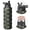 Alien and UFO Black Pattern-1, variant on Alien and UFO Black Pattern Insulated Water Bottle with Straw, Vacuum Insulated Vacuum Thermal Flask Built-in Carry Handle Gifts Ideas for Birthday Holiday Party