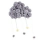 thumbnail image 1 of Adorno Para Colgar En La Pared Pom Cloud Cloud Habitación Para Niños Decoración De Dormitorio Para El Hogar Regalo gris Sunnimix Ornamento colgante de la nube, 1 of 7