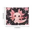 thumbnail image 6 of Easygdp Chibi Axolotl Sakura Fantasy Tapestrys Boutique Decor Wall Hanging for Living Room Bedroom Office Decor 29x37in, 6 of 8