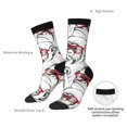 thumbnail image 4 of Logiee Monkey Print Adult Socks for Men & Women,Calf Socks, Ankle Socks,Boots Socks,Breathable Casual Sock,Unisex Crew Socks, 4 of 6