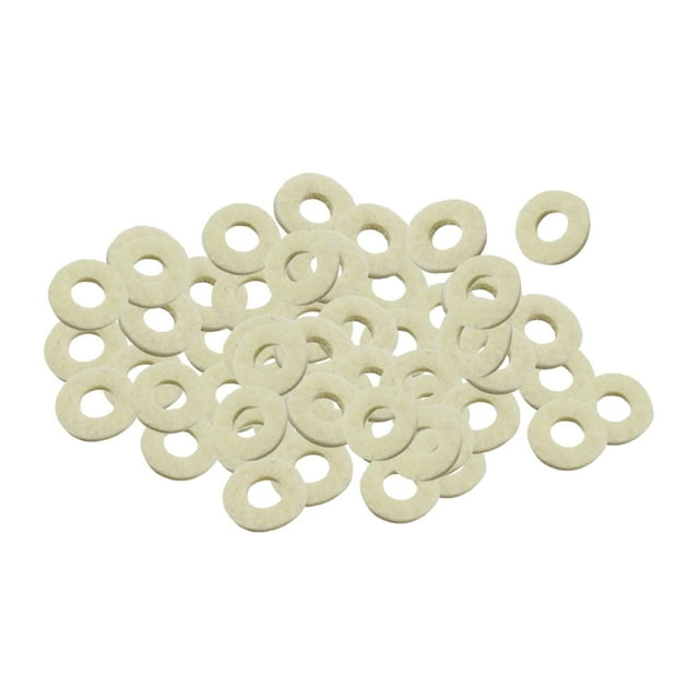 50x arandelas almohadilla fieltro para trompeta Yuyangstore blanco