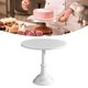 thumbnail image 3 of European Style Metal Non-Slip Round Cake Stand for Weddings, Parties and Birthdays, Large, White, 3 of 4