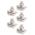 thumbnail image 1 of Push Button Cupboard Lock, Zinc Alloy Exquisite Door Knob Latch Set of 5, for RV Motorhome, , Yachts, 1 of 7