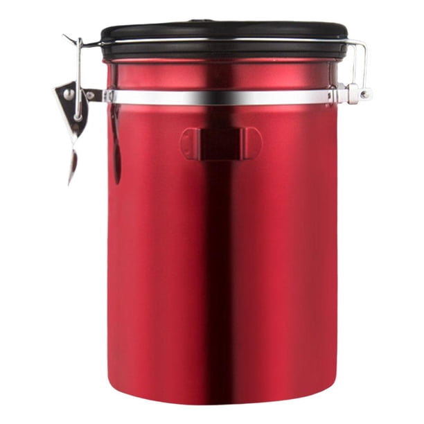 Cafetera Hermética De Acero Inoxidable De 1,8 Litros Con Cuchara, Indicador De Fecha Y Válvula