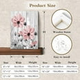 thumbnail image 6 of Pink and Gray Floral Wall Art for Bathroom, Country Wildflower on Vintage Wood Canvas Wall Art Nature Plant Flower Pictures for Living Room Bedroom Home Wall Decor Paintings,16L X12W inches, 6 of 6
