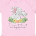 thumbnail image 4 of Inktastic I Am Fearfully and Wonderfully Made Cute Elephants Boys or Girls Baby Bodysuit, 4 of 5