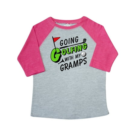

Inktastic Going Golfing with my Gramps- kids golf Gift Toddler Boy or Toddler Girl T-Shirt