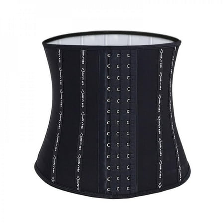 

Newway Waist Trainer Women Waist Cincher Trimmer Back Support Sweat Crazier Slimming Body Shaper Silver Ion Material Belt-Sport