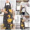 thumbnail image 6 of Funny Ducks Kitchen Apron with 2 Pockets Adjustable waterproof Cooking Aprons for Women Men Chef, 6 of 7