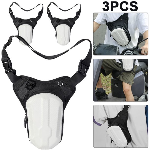 Motocicleta 3 Uds. Carcasa Dura Pierna para Accesorios Montar () Blanco