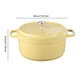thumbnail image 2 of Cazuela de aluminio fundido Wdftyju con tapa olla para estofado utensilios de cocina, 2 of 9