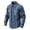 Tops-493Blue, variant on LEKWK Men's Retro Western Shirt Baroque Floral Print Striped Long Sleeve Button Down Cowboy Top Rodeo Party Festival Costume