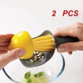 thumbnail image 2 of Exprimidor Manual de Plástico de Cocina Exprimidor de Cítricos de Mano de Naranja Limón Portátil de Frutas de Corte de Prensa de Cocina Verde, 2 of 4