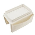 thumbnail image 3 of Sofa Tray, 600D Oxford Cloth Couch Arm Table Side Pockets  For Office Beige, 3 of 8