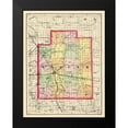 thumbnail image 2 of Walling 15x18 Black Modern Framed Museum Art Print Titled - Lapeer Michigan - Walling 1873, 2 of 5