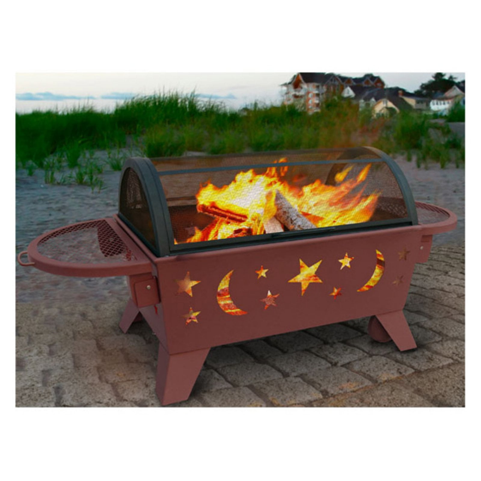 Patio Lawn Garden Fire Pit Covers Landmann Northern Lights Fire