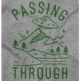 thumbnail image 2 of Alien UFO Passing Through Cute Funny Unisex Plus Fleece Graphic Hoodie Brisco Brands 2X, 2 of 5