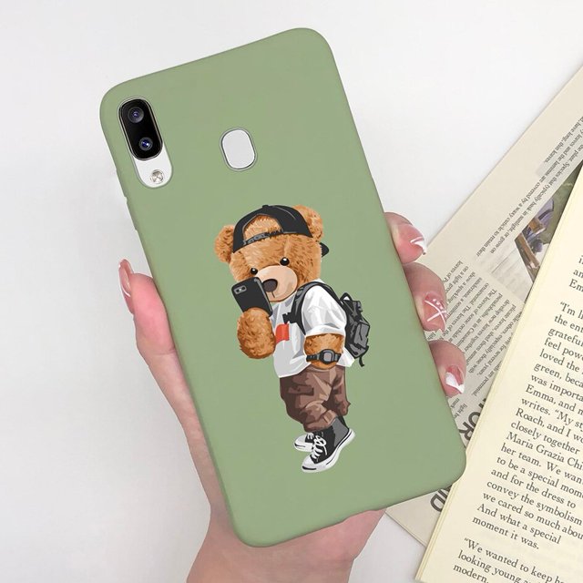 Funda de silicona para Samsung Galaxy A30, A20, A205, M10s, A la moda, con diseño de oso astronauta, para Samsung A 30, 20, A 205 M, 10s Fivean unisex