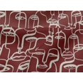 thumbnail image 5 of oneOone Viscose Jersey Maroon Fabric Abstract Face Diy Clothing Quilting Fabric Print Fabric By Yard 60 Inch Wide, 5 of 7