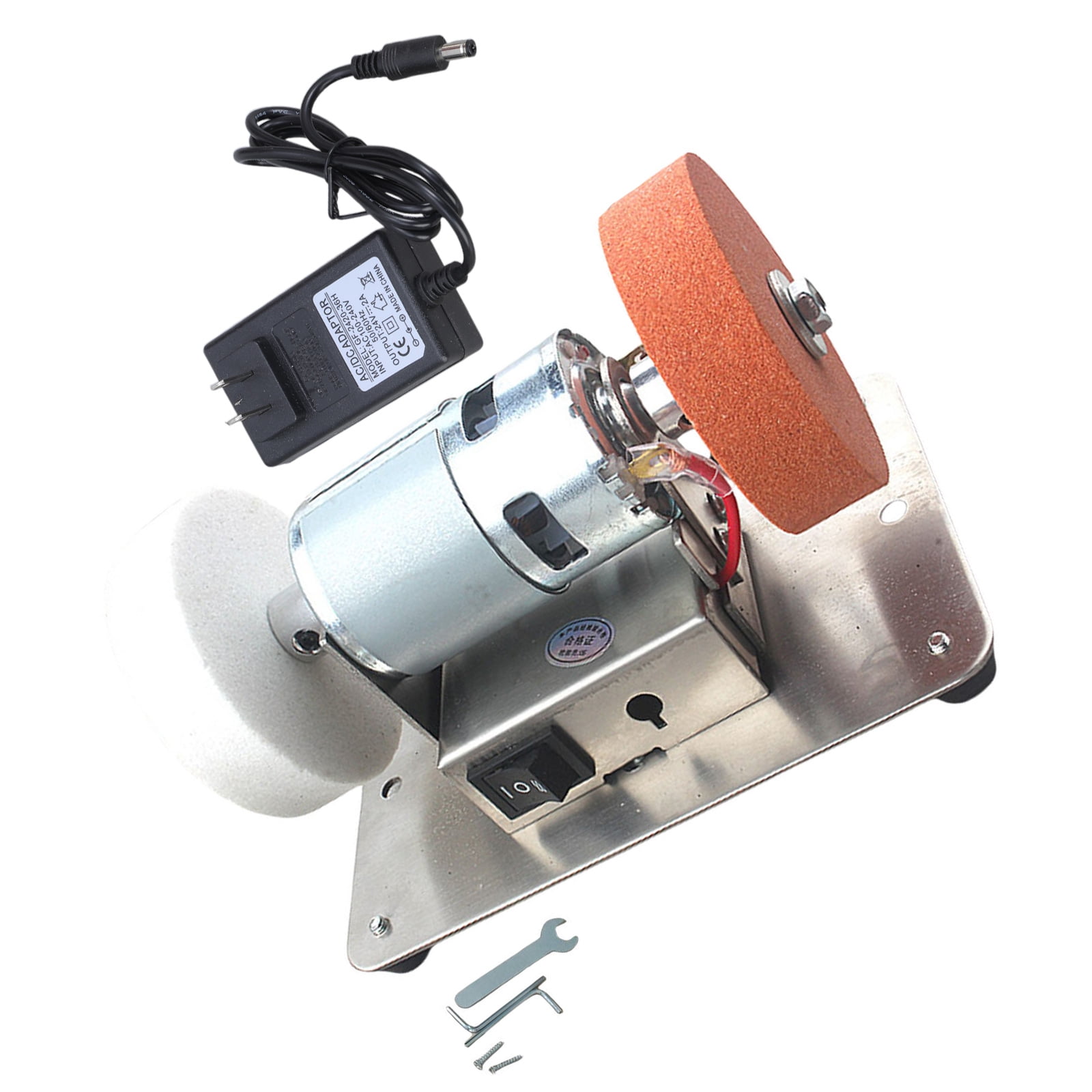 Electric Small Sander 100W Table Grinder 6000rpm Variable Speed Control For Cutter Sharpening Metal Polishing Projects