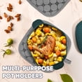 thumbnail image 4 of Juego de paños de cocina, guantes de cocina y soportes para ollas, 12 piezas, BSKSSK, gris, 4 of 7