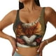 thumbnail image 1 of Fotbe Haystack Meditating Cat Sujetador Deportivo Largo sin Aros para Mujer con Almohadillas y Soporte Medio, Transpirable y Absorbente, Camiseta Tipo Chaleco o Tank Top-X-Large, 1 of 8