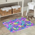 thumbnail image 7 of Rateoe Disco Roller Skates Pattern Flannel Door Mat Indoor Outdoor Entrance, Waterproof All-Weather Doormat,Fade Resistant, Low Profile Entryway Mat 16x24in, 7 of 7
