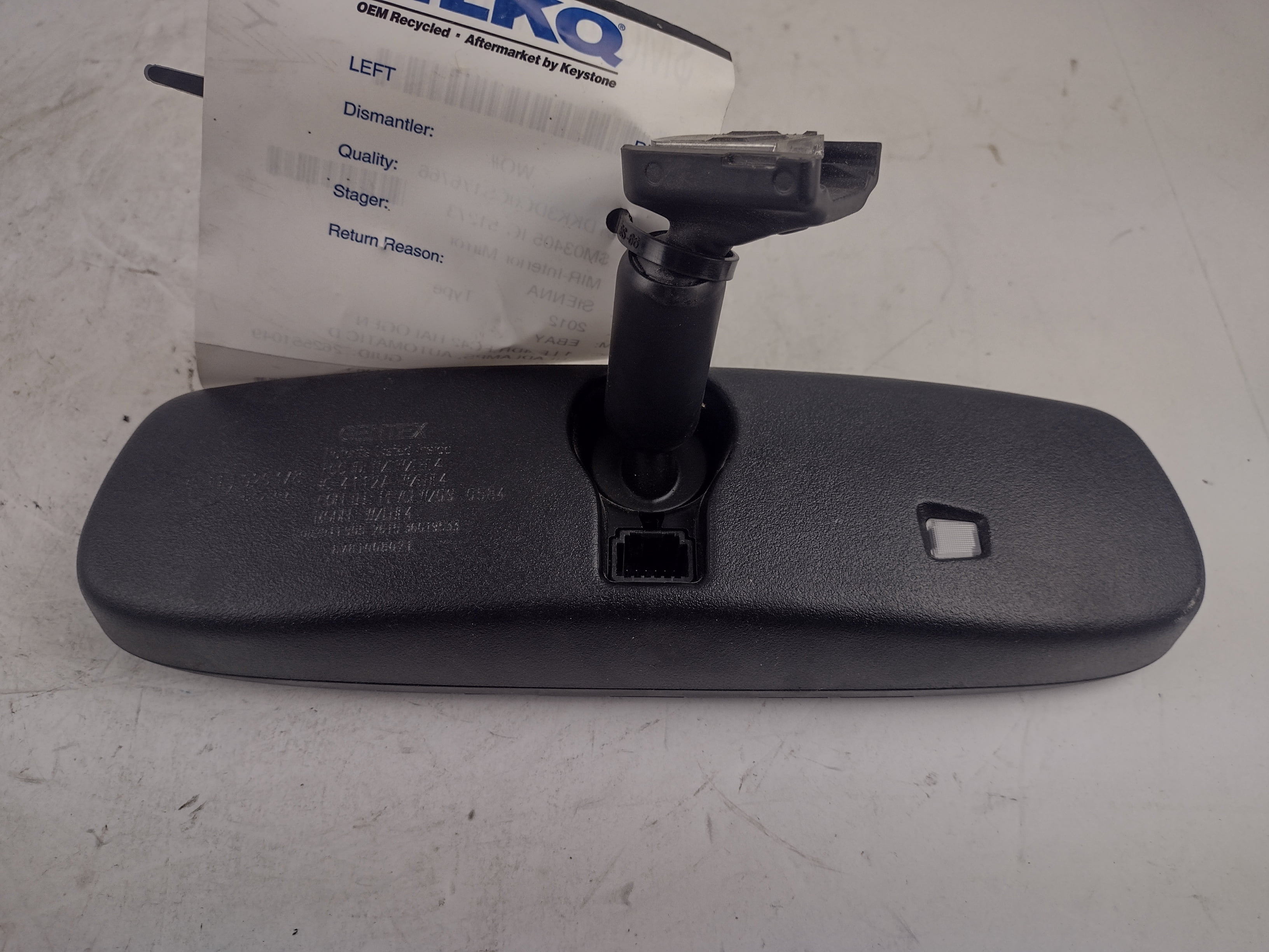 Pre-Owned 11 12 13 14 Toyota Sienna Rear View Mirror OEM - Verify Specific Vehicle Fitment In Description - (Good)