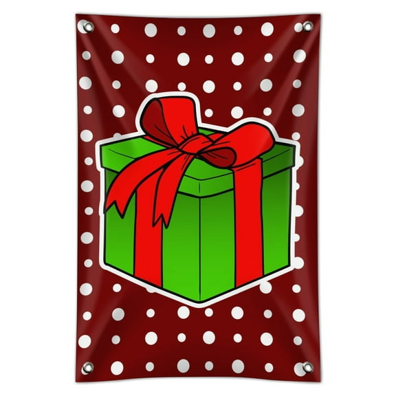 Present Gift Christmas Holiday Home Business Office Sign