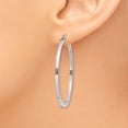 thumbnail image 3 of 14k White Gold 2mm Square Tube Hoops, 3 of 3
