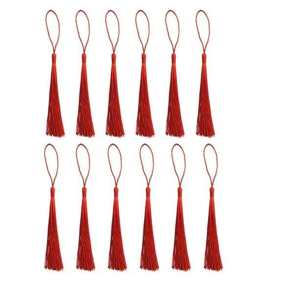 20Pcs Chinese New Year Red Lantern Decor Using Hanging Tassel Ornament