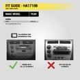 thumbnail image 3 of Scosche HA1710B Double DIN Radio Install Dash Kit Compatible with Select 2001-05 Honda Civic, 3 of 5