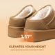 thumbnail image 4 of Pantuflas DREAM PAIRS Plataforma Genuino Ante Espuma de Memoria 11, 4 of 8