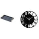 thumbnail image 1 of Elegante bandeja organizadora rectangular y reloj de pared acrílico silencioso para soluciones de servicio y control del en bares, oficinas y b, 1 of 8