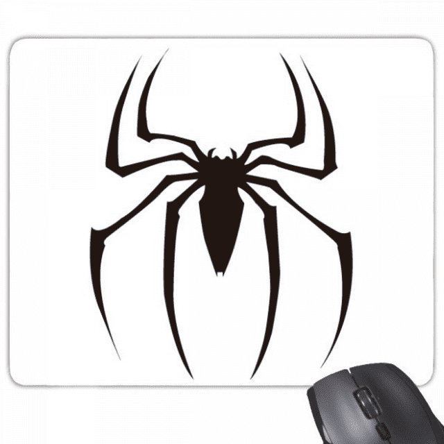 Black Insect Spider Illustration Pattern Mouse Pad Non-Slip Rubber Mousepad Game Office
