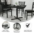 thumbnail image 3 of Emma + Oliver 36" Square Black Laminate Table Top with 30"x30" Table Height Base, 3 of 8