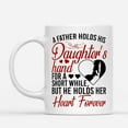 thumbnail image 2 of Coffee Mugs He Holds Her Heart Forever Father's Day Gifts for Daughter and Father Coffee Lovers 11oz 15oz White Mug Christmas Gift, 2 of 7