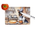thumbnail image 2 of Miniature Pinscher Fall Kitchen Pumpkins Glass Cutting Board Large 12 in x 15 in, 2 of 5