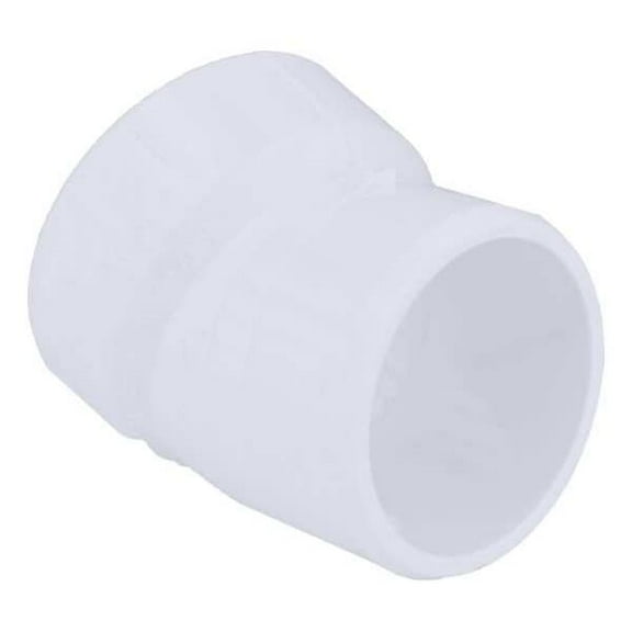 PVC 22-1/2 Degree Street Elbow, Hub x Spigot, 1-1/2 in Pipe Size