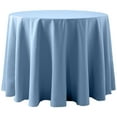 thumbnail image 1 of Ultimate Textile (3 Pack) Cotton-feel 96-Inch Round Tablecloth - for Wedding and Banquet, Hotel or Home Fine Dining use, Light Baby Blue, 1 of 3