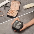 thumbnail image 7 of GZHJMY Funny Skull Travel Jewelry Case, Portable Small Jewelry Box, Necklace Earrings Travel Jewelry PU Leather Box, Christmas Gift for Women Girl for Necklace Bracelet Earrings Rings, 7 of 7