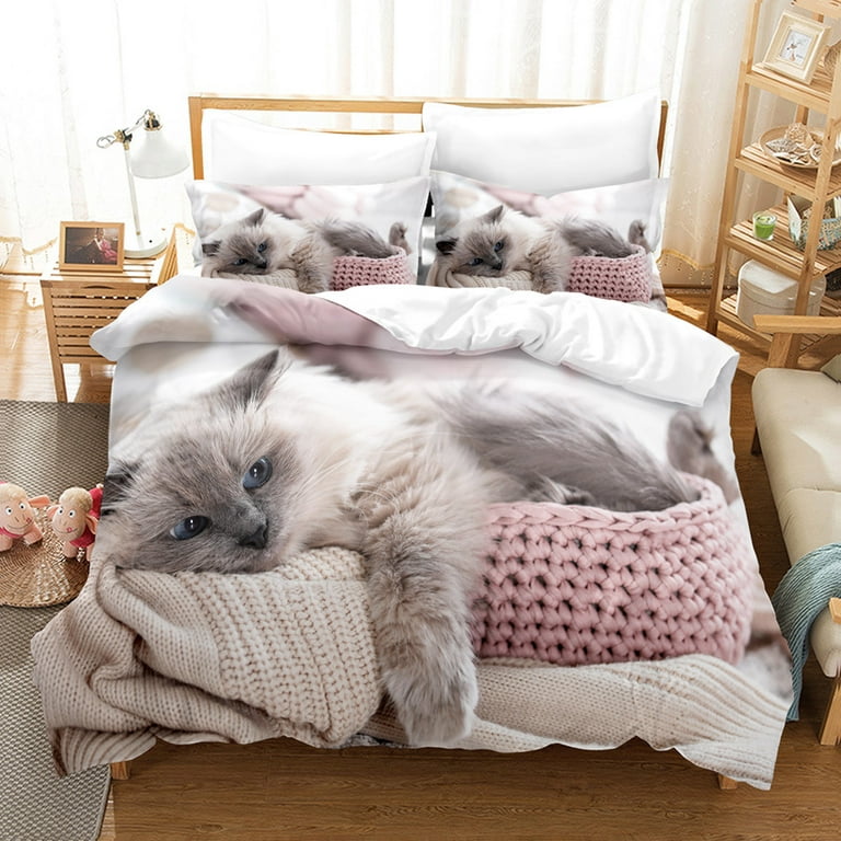 Cute Teddy Bear Astronaut Bedding, Duvet Cover Set & Pillowcase, Zippe
