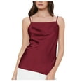 thumbnail image 2 of JDQJBZ Womens Sleeveless Sweater Vest Satin Solid Color Adjustable Strap Side Zipper Cami, 2 of 4