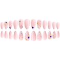 thumbnail image 2 of Uñas postizas adhesivas Octoswave Almond 3D brillantes con rhinestones, 24 piezas, 2 of 8